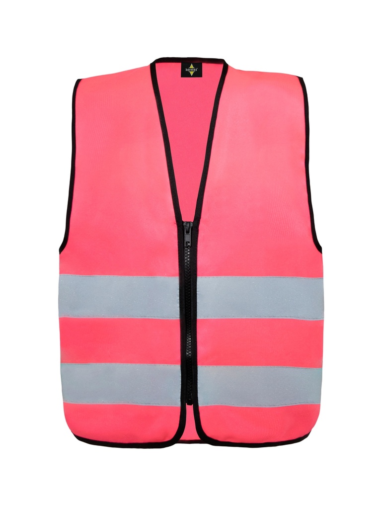 Korntex Kinder Funktionsweste mit Reissverschluss, neonpink, XXS