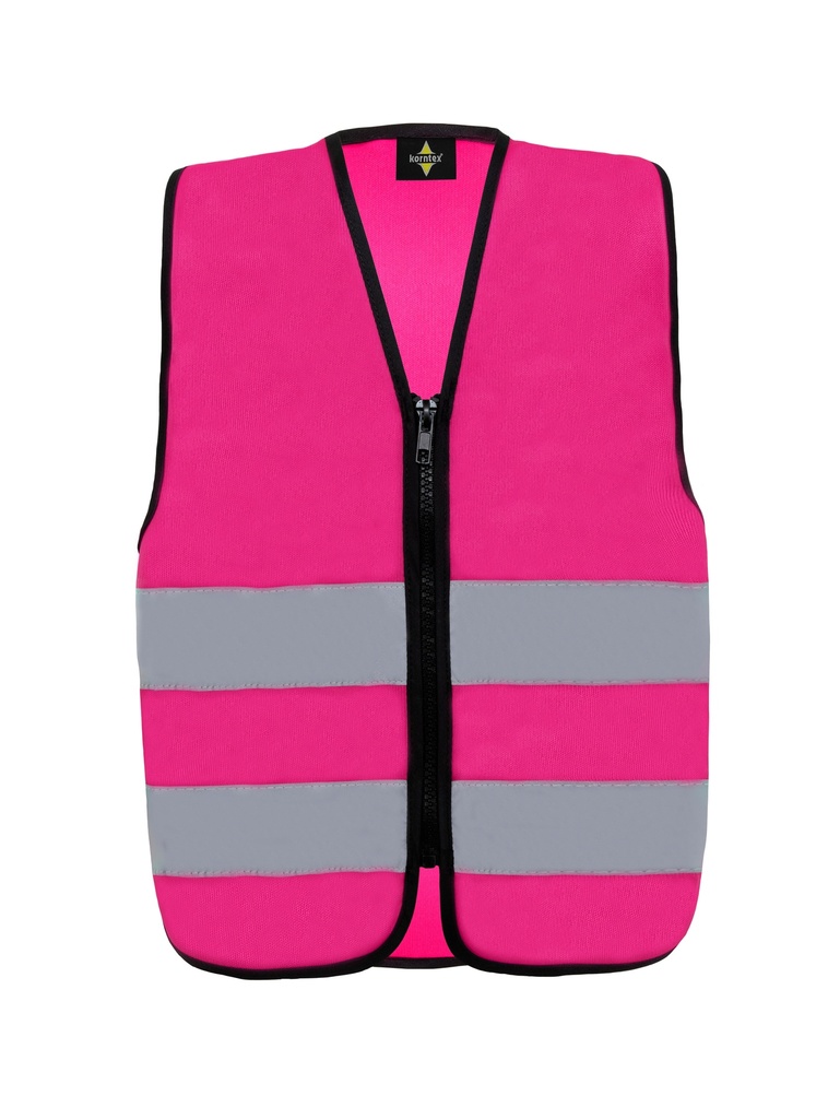 Korntex Kinder Funktionsweste mit Reissverschluss, magenta, XS