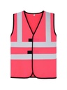 Korntex Kinder Funktionsweste mit vier Reflexstreifen, neonpink, XXS