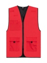 Korntex Arbeitsweste gefüttert, rot, L
