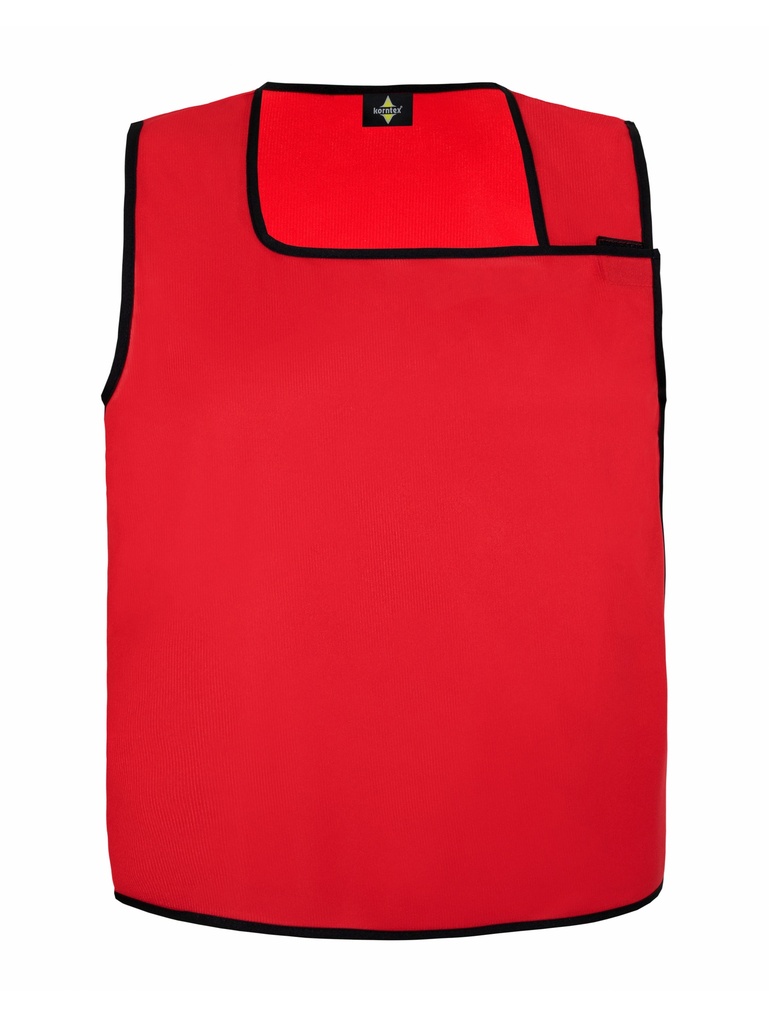 Korntex asymmetrische Kennzeichnungsweste, rot, L/XL