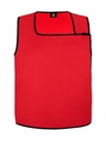 Korntex asymmetrische Kennzeichnungsweste, rot, L/XL