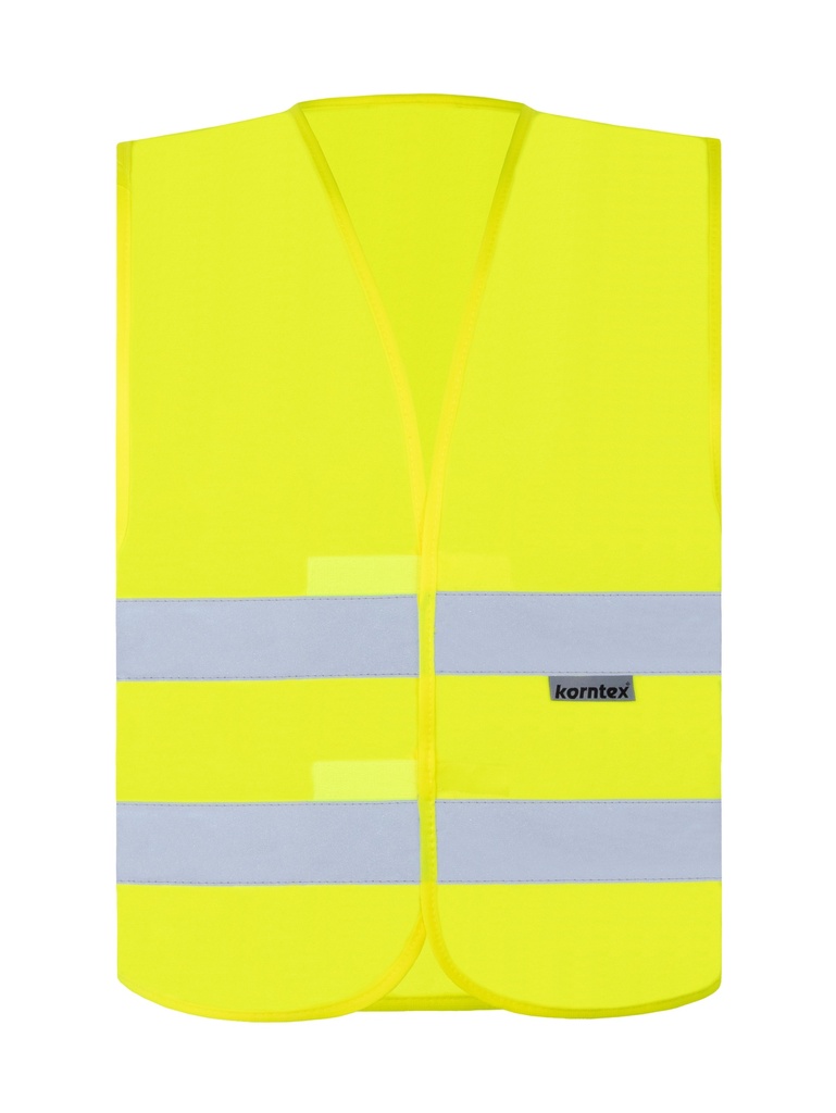 Korntex Warnweste Baumwollmischgewebe EN 20471, neongelb, XL