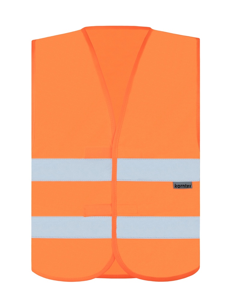 Korntex Warnweste Baumwollmischgewebe EN 20471, neonorange, XXL