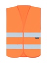 Korntex Warnweste Baumwollmischgewebe EN 20471, neonorange, 3XL/4XL
