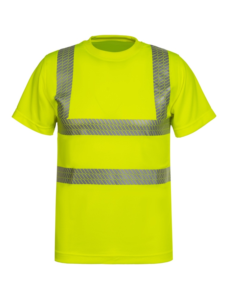 Korntex Hi-Vis T-Shirt Broken Reflex EN 20471, neongelb, XXL