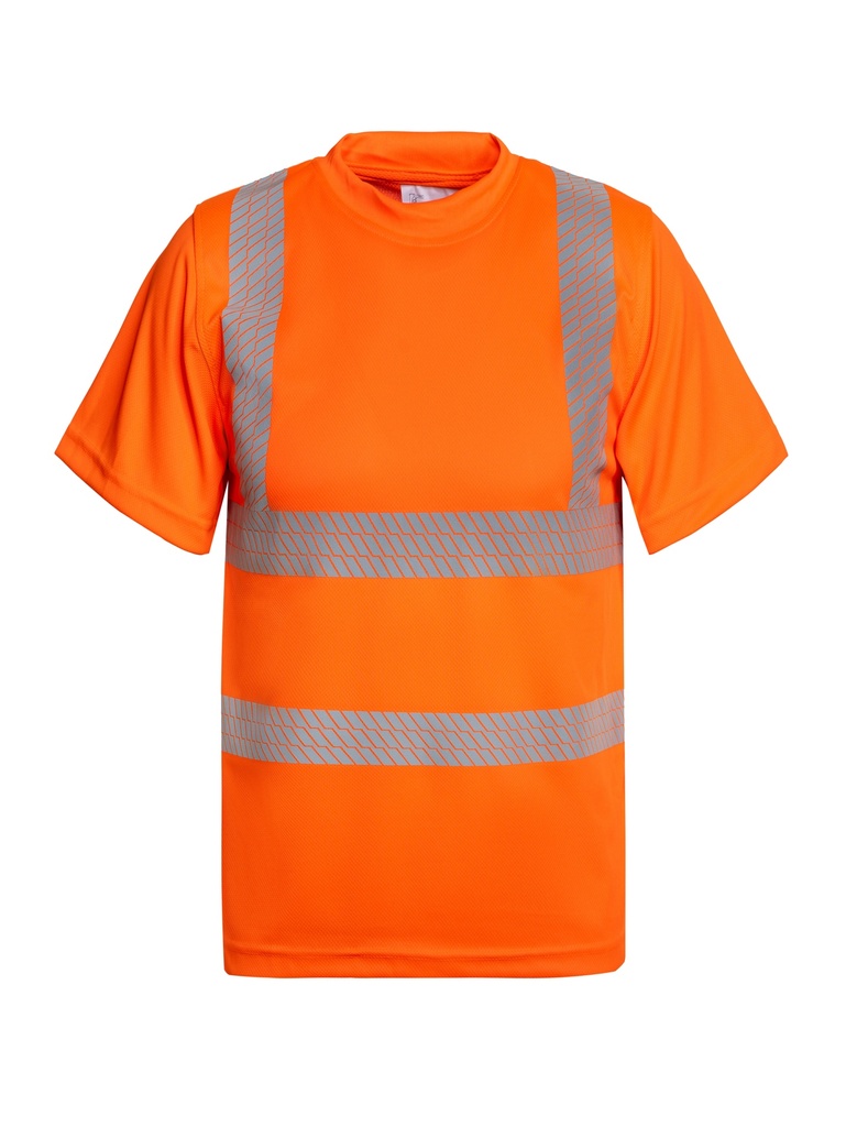 Korntex Hi-Vis T-Shirt Broken Reflex EN 20471, neonorange, M