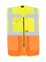 Korntex Multifunktionswarnweste CF EN 20471, neongelb/neonorange, 5XL