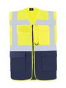 Korntex Multifunktionsweste CF, neongelb/navyblau, 5XL