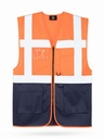 Korntex Multifunktionsweste CF, neonorange/navyblau, 5XL