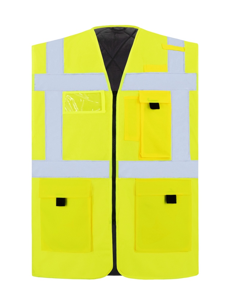 Korntex Multifunktionswarnweste CF gefütterte EN 20471, neongelb, S