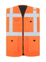 Korntex Multifunktionswarnweste CF gefütterte EN 20471, neonorange, 3XL