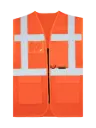 Korntex Mesh Multifunktionswarnweste EN 20471, neonorange, M