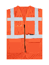 Korntex Mesh Multifunktionswarnweste EN 20471, neonorange, 4XL