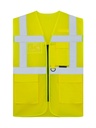 Korntex Mesh Multifunktionswarnweste EN 20471, neongelb, M