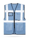 Korntex Mesh Multifunktionsweste, hellblau, 4XL