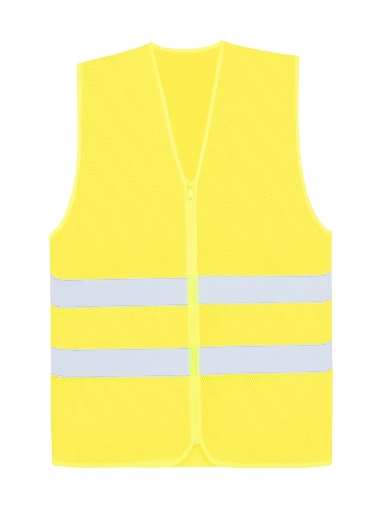 Korntex Mesh CF Warnweste mit Reissverschluss EN 20471, neongelb, XXL/3XL