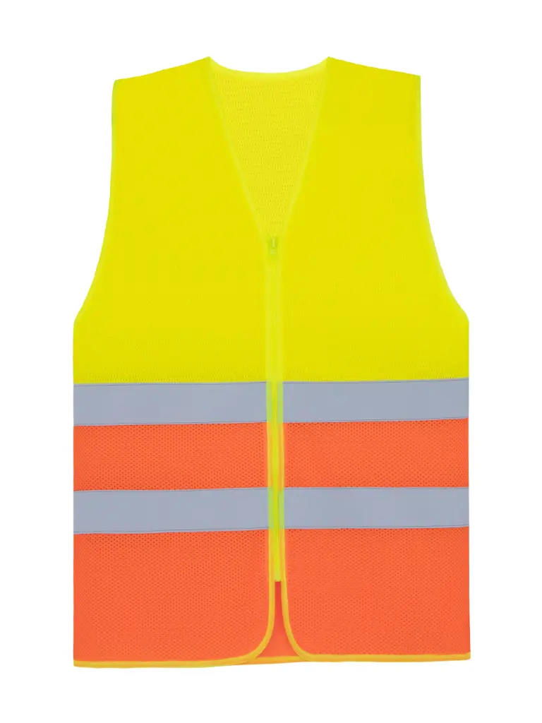 Korntex Mesh CF Warnweste mit Reissverschluss EN 20471, neongelb/neonorange, S/M