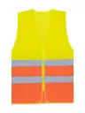 Korntex Mesh CF Warnweste mit Reissverschluss EN 20471, neongelb/neonorange, 4XL/5XL
