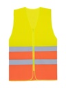 Korntex Mesh CF Warnweste mit Reissverschluss EN 20471, neongelb/neonorange, 4XL/5XL