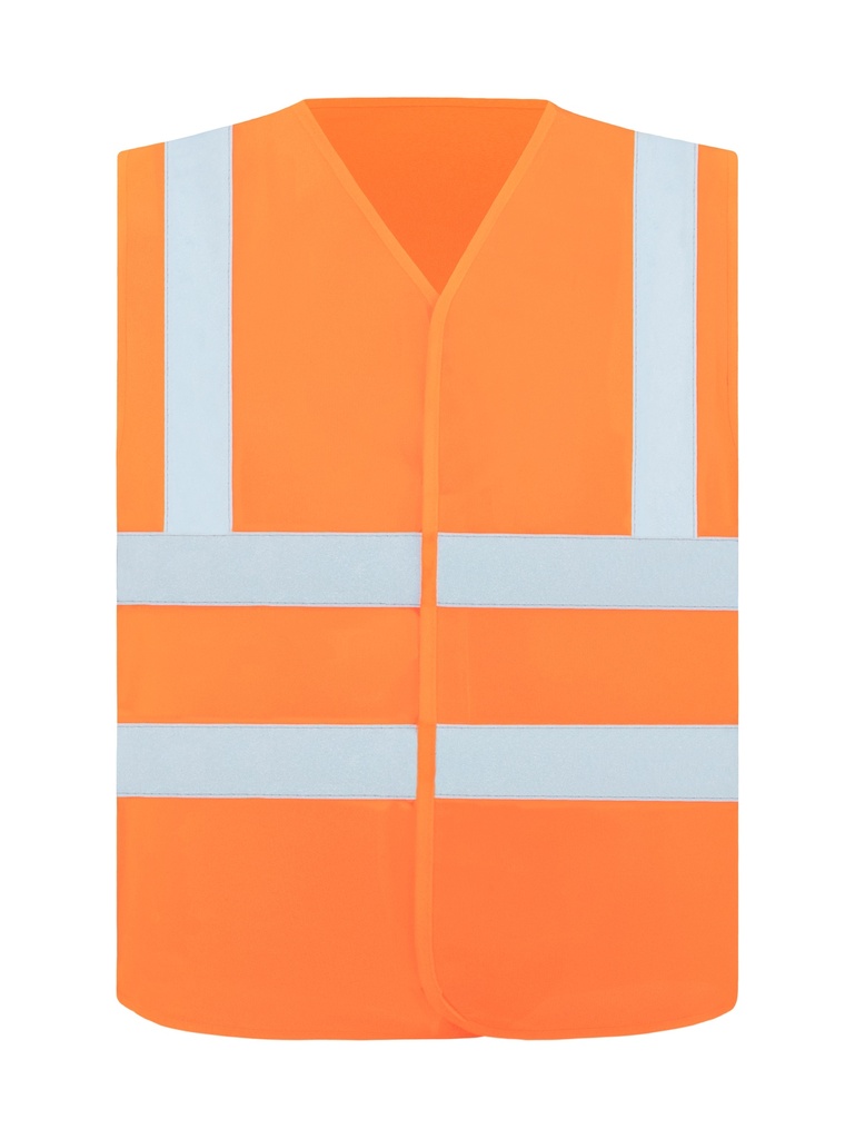 Korntex Warnweste CF mit vier Reflexstreifen EN 20471, neonorange, 3XL
