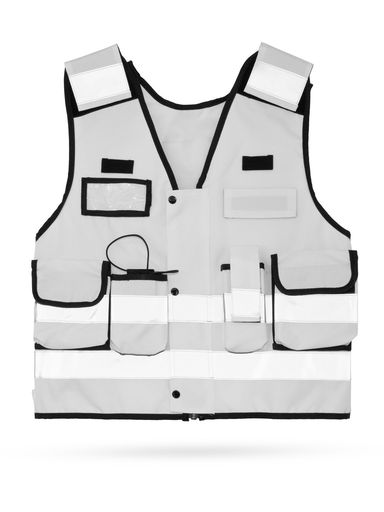 Korntex taktische Einsatzweste Premium EN 17353, weiss, M/XL