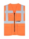 Korntex Hybrid Mesh Multifunktionsweste EN 20471, neonorange, L