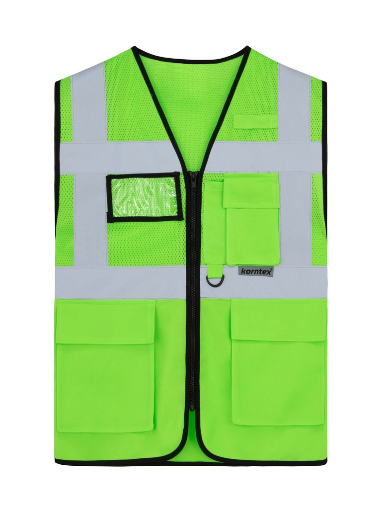 Korntex Hybrid Mesh Multifunktionsweste , hellgrün, 3XL