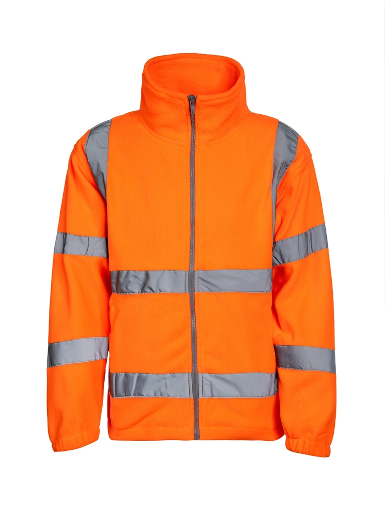 Korntex Hi-Vis Fleecejacke EN 20471, neonorange, L