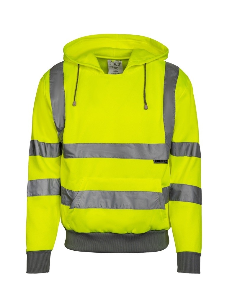 Korntex Hi-Vis Hoodie EN 20471, neongelb, XL