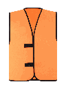 Korntex Kennzeichnungsweste, neonorange, M