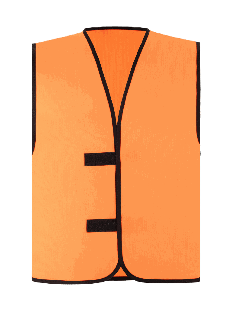Korntex Kennzeichnungsweste, neonorange, 5XL