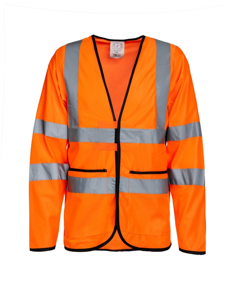 Korntex Hi-Vis leichte Warnjacke EN 20471, neonorange, XL