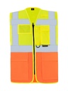 Korntex Multifunktionswarnweste EN 20471, neongelb/neonorange, S