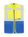 Korntex Multifunktionsweste, neongelb/blau, 3XL
