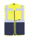 Korntex Multifunktionsweste, neongelb/navyblau, S