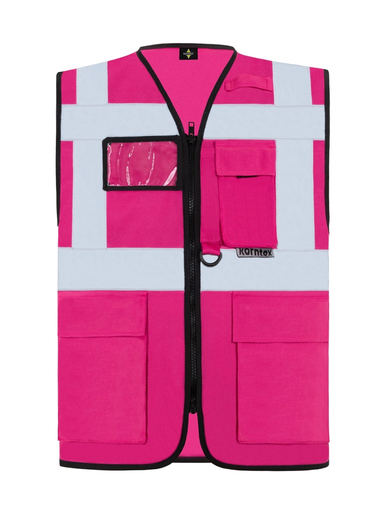 Korntex Multifunktionsweste, magenta, M