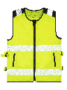 Korntex Hi-Vis Mesh Motorrad Warnweste EN 20471, L