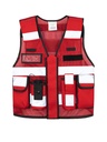 Korntex taktische Mesh Einsatzweste, rot, XXL/4XL