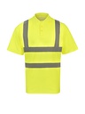 Korntex Hi-Vis Poly-Cotton Poloshirt EN 20471, neongelb, S