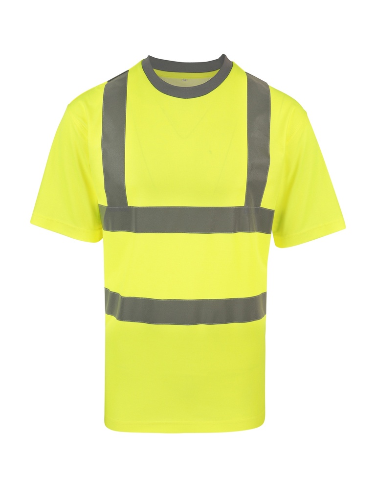 Korntex Hi-Vis Poly-Cotton T-Shirt EN 20471, neongelb, XXL