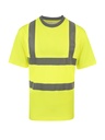 Korntex Hi-Vis Poly-Cotton T-Shirt EN 20471, neongelb, 4XL