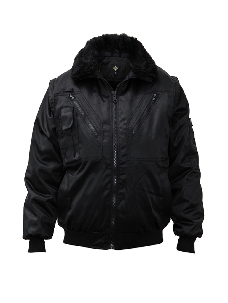 Korntex Pilotenjacke, schwarz, M
