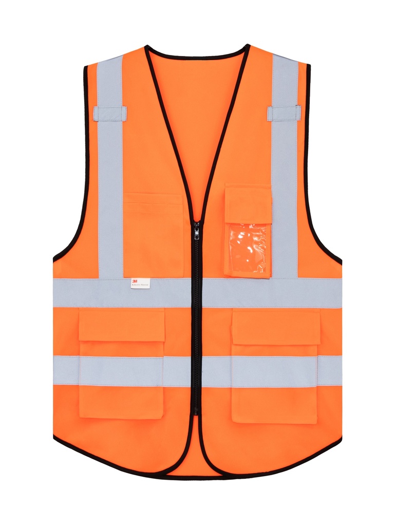 Korntex Multifunktionswarnweste Premium EN 20471 , neonorange, S/M