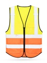 Korntex Multifunktionswarnweste Premium EN 20471 , neongelb/neonorange, S/M