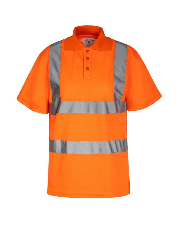 Korntex Hi-Vis Poloshirt EN 20471, neonorange, 4XL