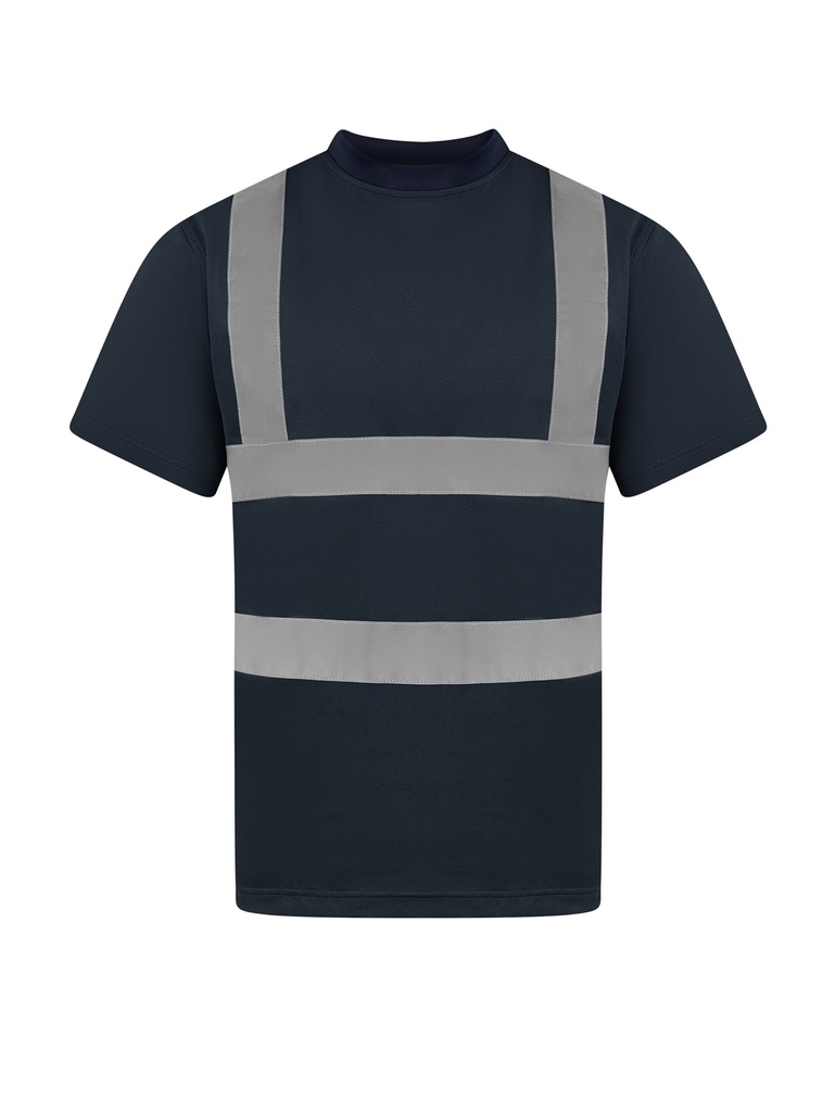 Korntex T-Shirt mit vier Reflexstreifen, navyblau, XXL