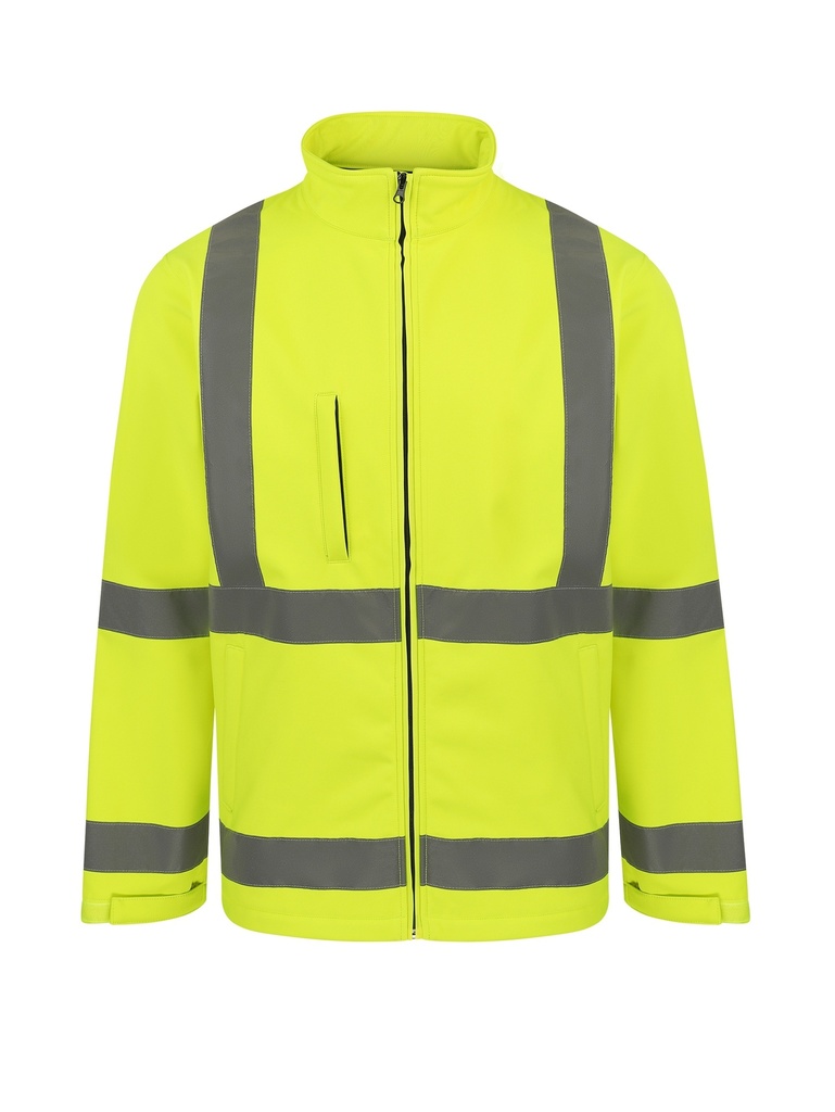 Korntex Hi-Vis Softshelljacke EN 20471 - neongelb - S