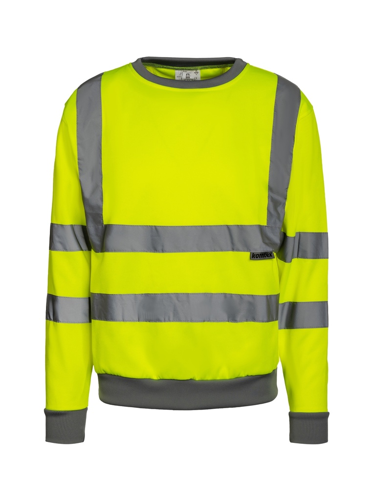 Korntex Hi-Vis Sweatshirt EN 20471, neongelb, L