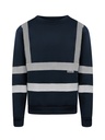 Korntex Sweatshirt mit vier Reflexstreifen, navyblau, S